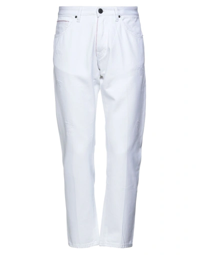 Shop Michael Coal Man Jeans White Size 35 Cotton