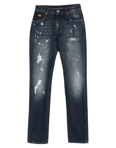 Shop Fagassent Woman Jeans Blue Size 26 Cotton, Polyurethane