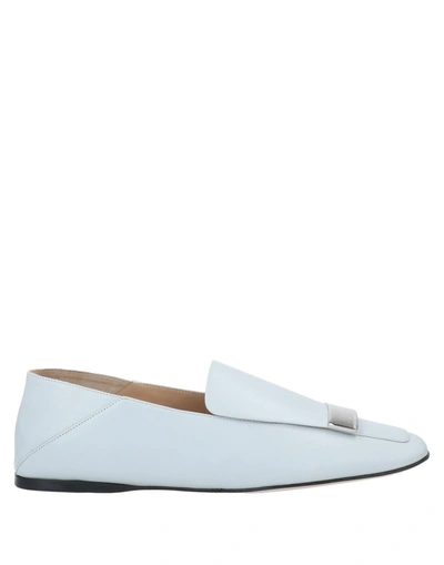 Shop Sergio Rossi Loafers In Light Grey