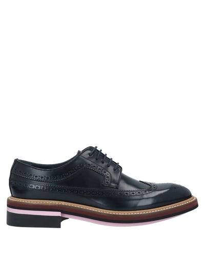 Shop Paul Smith Lace-up Shoes In Dark Blue