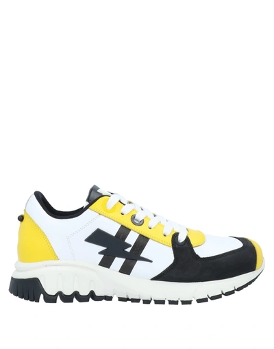 Shop Neil Barrett Sneakers In Yellow