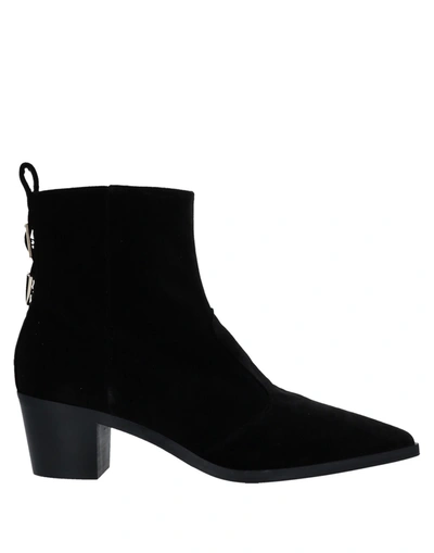 Shop L'autre Chose L' Autre Chose Woman Ankle Boots Black Size 7 Textile Fibers