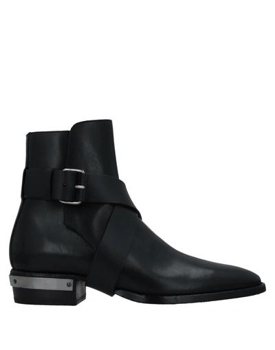 Shop Balmain Ankle Boots In Black