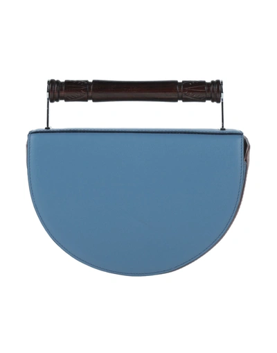 Shop Aevha London Handbags In Slate Blue