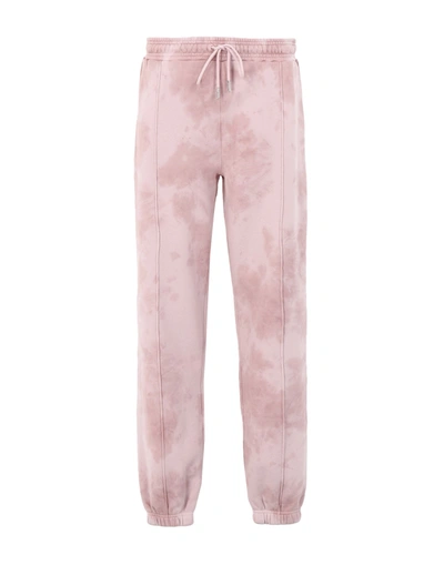 Shop Ninety Percent Org Ctn Loopback Motlted Tie Dye Boyfit Woman Pants Blush Size L Organic Cotton In Pink