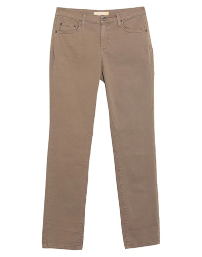 Shop Holiday Jeans Company Woman Pants Khaki Size 32 Cotton, Elastane In Beige