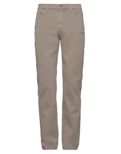 Shop Holiday Jeans Company Man Pants Dove Grey Size 38 Cotton, Elastane