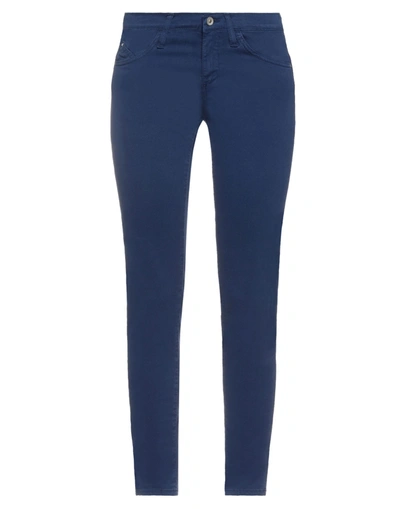 Shop Holiday Jeans Company Woman Pants Blue Size 26 Cotton, Elastane