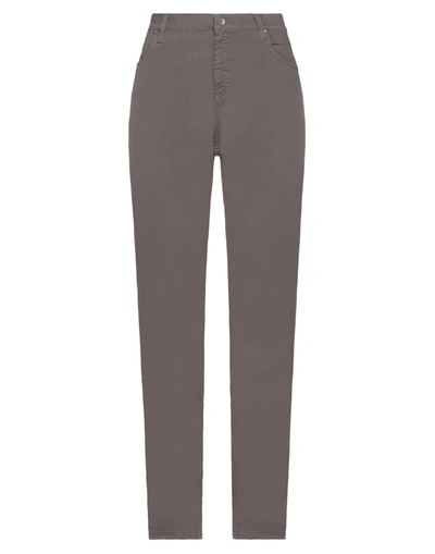 Shop Holiday Jeans Company Woman Pants Dove Grey Size 38 Cotton, Elastane