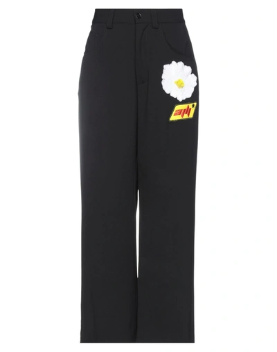 Shop Au Jour Le Jour Woman Pants Black Size 8 Polyester, Elastane, Pvc - Polyvinyl Chloride