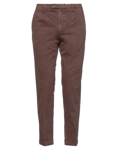 Shop Briglia 1949 Man Pants Brown Size 40 Cotton, Elastane