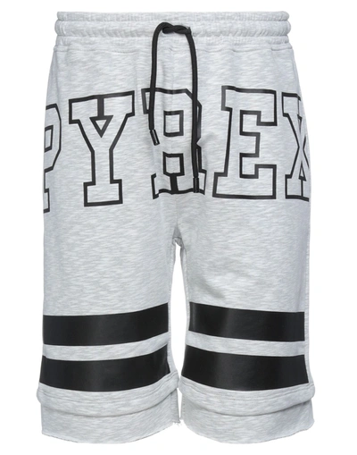 Shop Pyrex Shorts & Bermuda Shorts In Light Grey