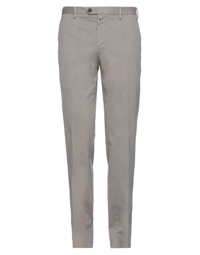 Shop Jasper Reed Man Pants Dove Grey Size 40 Cotton, Elastane