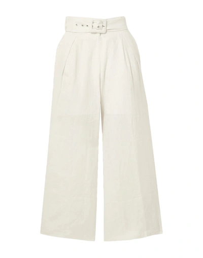 Shop Faithfull The Brand Pants In Ivory