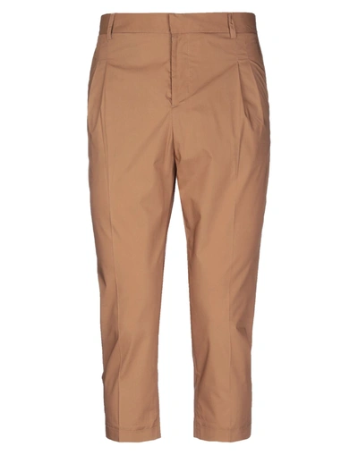 Shop Grey Daniele Alessandrini Man Pants Brown Size 28 Cotton
