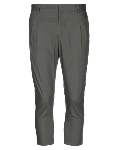 Shop Grey Daniele Alessandrini 3/4-length Shorts In Military Green
