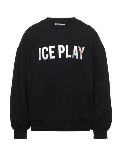 Shop Ice Play Sweatshirts In Black