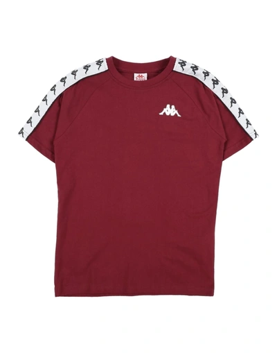 Shop Kappa Toddler Boy T-shirt Burgundy Size 6 Cotton In Red
