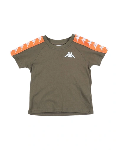 Shop Kappa Toddler Boy T-shirt Dark Green Size 6 Cotton