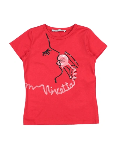 Shop Vivetta Toddler Girl T-shirt Red Size 4 Cotton
