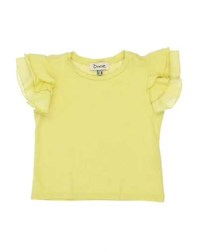 Shop Dixie Toddler Girl T-shirt Yellow Size 4 Cotton