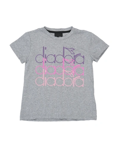 Shop Diadora Toddler Girl T-shirt Light Grey Size 6 Cotton