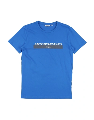 Shop Antony Morato T-shirts In Bright Blue