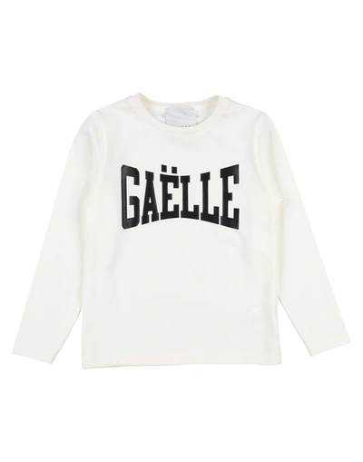 Shop Gaelle Paris T-shirts In Ivory