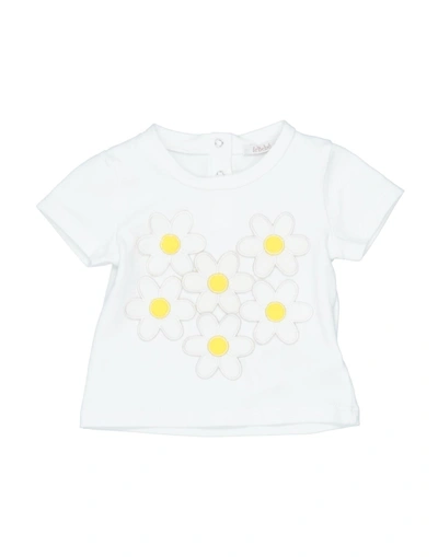 Shop Le Bebé Newborn Girl T-shirt White Size 3 Cotton, Elastane