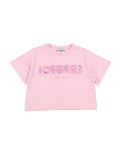 Shop Iceberg Toddler Girl T-shirt Pink Size 6 Cotton, Elastane