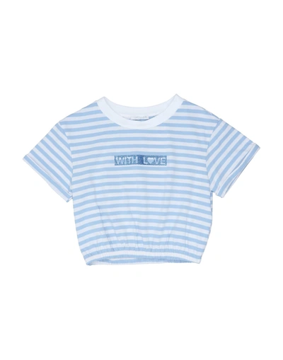 Shop L:ú L:ú By Miss Grant T-shirts In Sky Blue