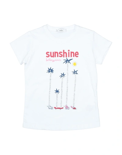 Shop Y-clù Toddler Girl T-shirt White Size 5 Cotton, Elastane