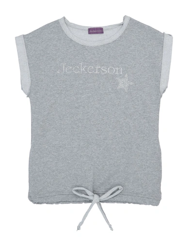 Shop Jeckerson Sweatshirts In Light Grey