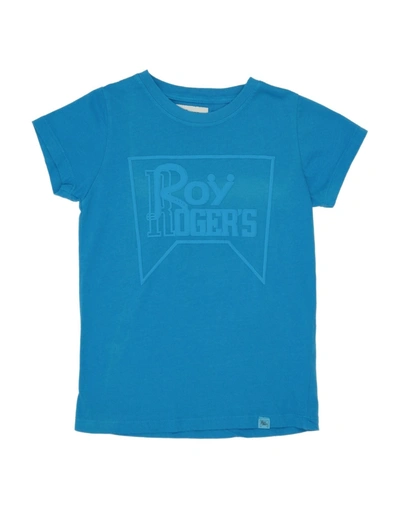Shop Roy Rogers Roÿ Roger's Toddler Girl T-shirt Azure Size 6 Cotton In Blue