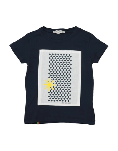 Shop Manuel Ritz Toddler Boy T-shirt Midnight Blue Size 6 Cotton