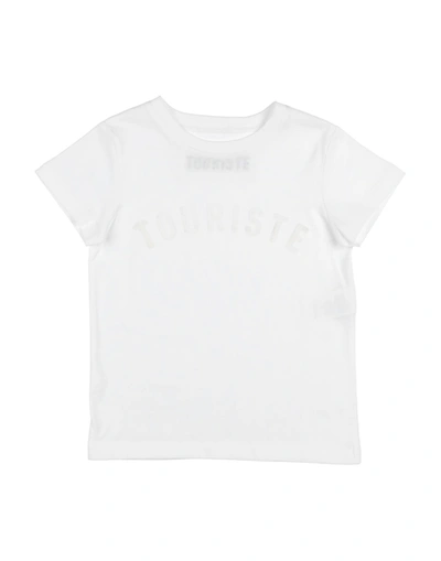 Shop Touriste Toddler Girl T-shirt White Size 4 Cotton