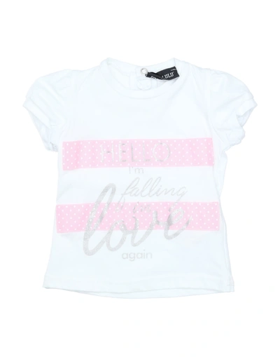 Shop Miss Lulù T-shirts In White