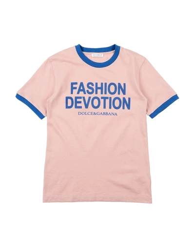Shop Dolce & Gabbana T-shirts In Pink