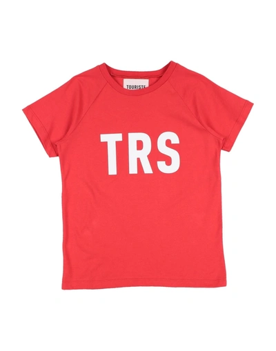 Shop Touriste Toddler T-shirt Red Size 4 Cotton