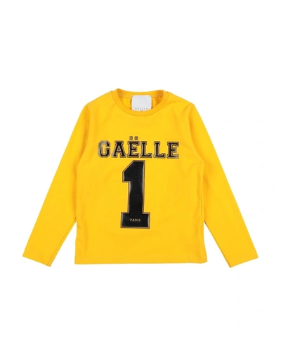 Shop Gaelle Paris Gaëlle Paris Toddler Girl T-shirt Yellow Size 6 Cotton, Elastane