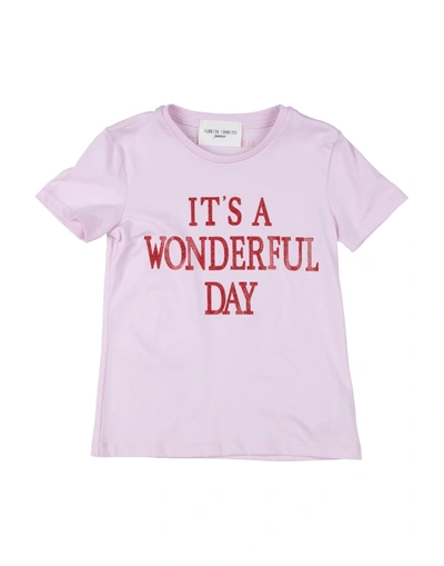 Shop Alberta Ferretti Toddler Girl T-shirt Pink Size 6 Cotton