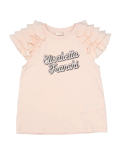 Shop Elisabetta Franchi Toddler Girl T-shirt Light Pink Size 6 Cotton, Elastane, Polyester