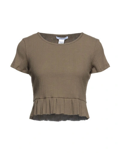 Shop Glamorous T-shirts In Military Green