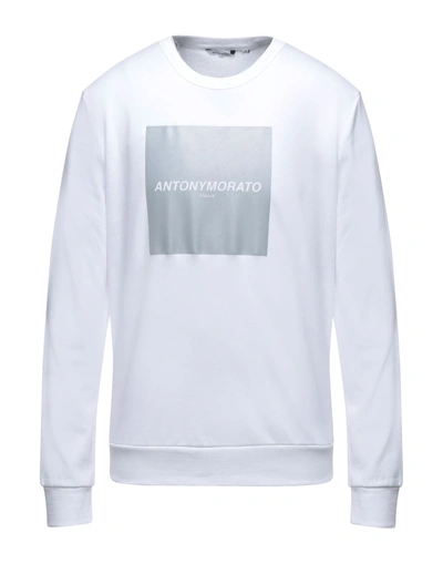 Shop Antony Morato Sweatshirts In White