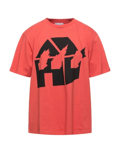 Shop Jw Anderson T-shirts In Red