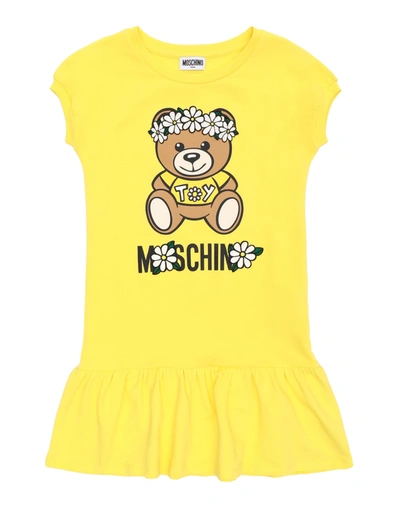 Shop Moschino Teen Dresses In Yellow
