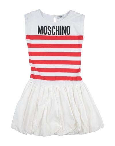 Shop Moschino Teen Dresses In White