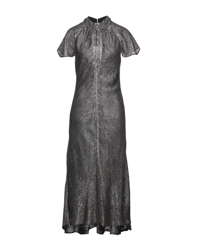 Shop Maria Lucia Hohan Long Dresses In Bronze