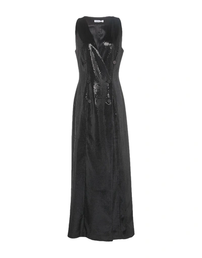 Shop Manuel Ritz Woman Maxi Dress Black Size 4 Polyester, Elastane