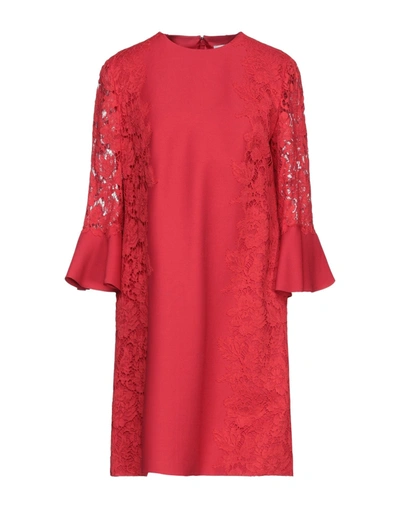Valentino Short Dresses In Red